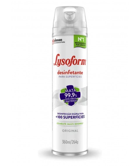 Desinfetante Lysoform ORIGINAL aerosol 360 ml bactericida