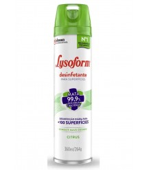 Desinfetante Lysoform CITRUS aerosol 360 ml bactericida