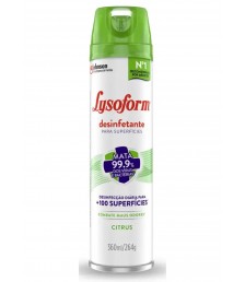 Desinfetante Lysoform CITRUS aerosol 360 ml bactericida