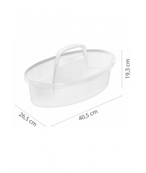 Porta produtos de limpeza SANREMO plastico oval
