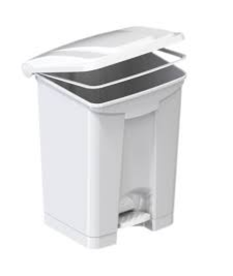 Lix. com pedal 50 lt branca quadrada Polwax 0399