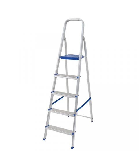 Escada aluminio 5 degraus 120 kg Mor 