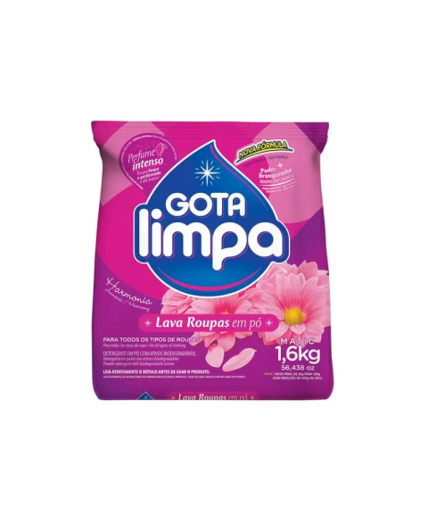 Sabão em pó 1,6 kg Gota Limpa