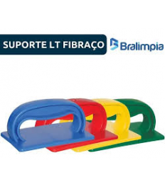 Suporte LT MANUAL p/fibraço AMARELO Bralimpia