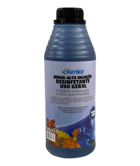 Desinfetante Mirax CRISTAL 1 lt ALTA DILUIÇÃO