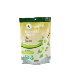 Sabonete 400 ml sachet CHÁ BRANCO Sebold 