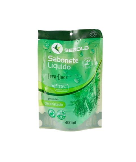 Sabonete 400 ml sachet ERVA DOCE Sebold 
