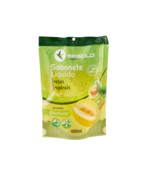 Sabonete 400 ml sachet FRUTAS TROPICAIS Sebold
