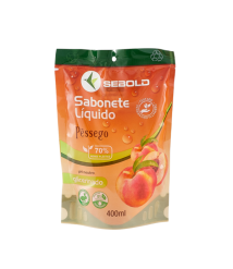 Sabonete 400 ml sachet PESSEGO Sebold 