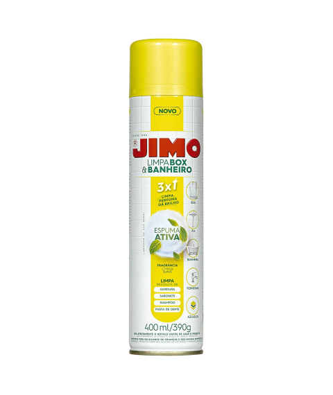 Limpa box JIMO 400 ml aerosol espuma ativa 