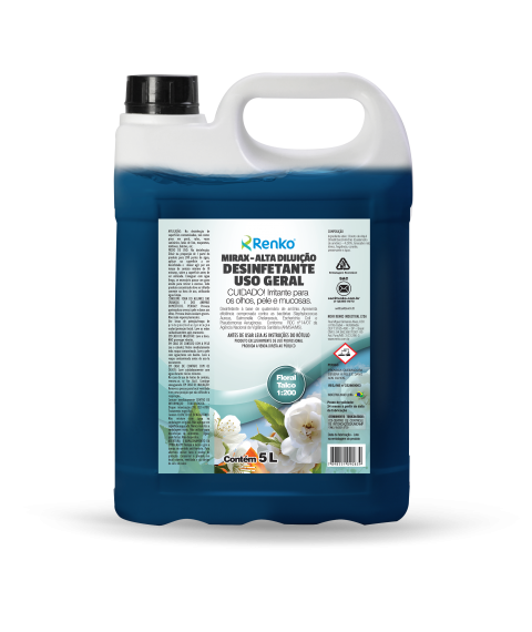Desinfetante Mirax FLORAL TALCO 5 lt ALTA DILUIÇÃO