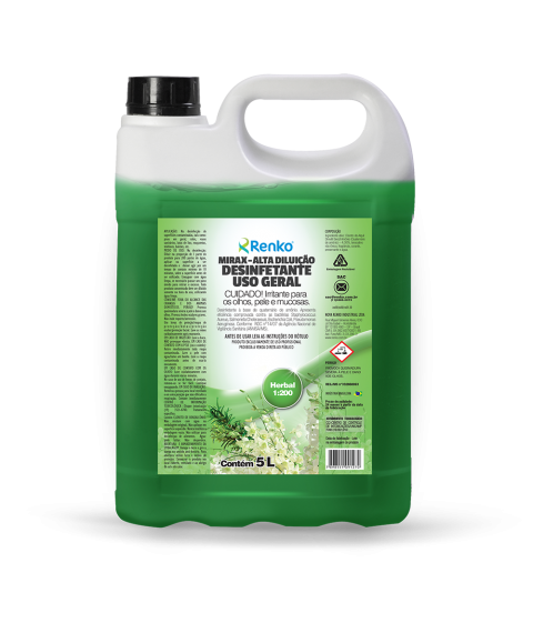 Desinfetante Mirax HERBAL 1 lt ALTA DILUIÇÃO