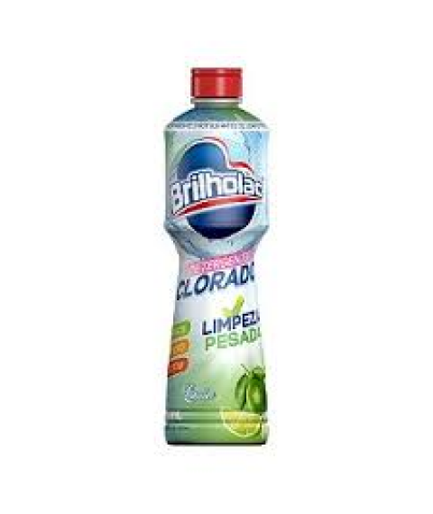 Detergente clorado LIMÃO 500 ml squeze Brilholac