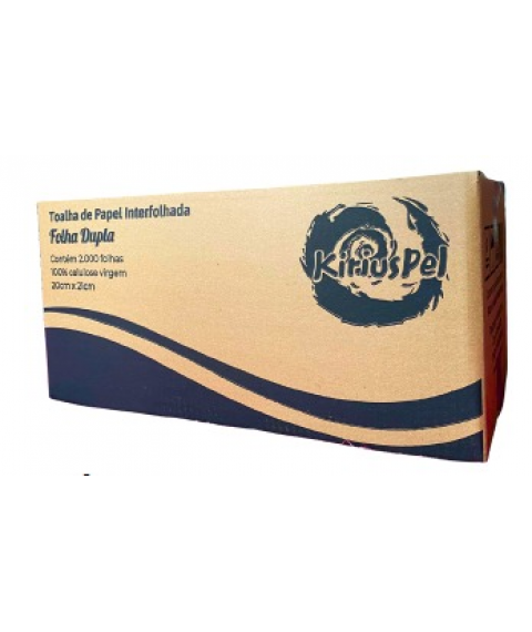 Papel toalha KIRIUS FL DUPLA 20x21 c/2000 20 gr 
