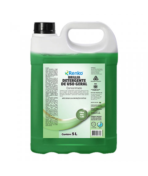 Detergente p/louca concentrado BRILLIA 5 lt Renko