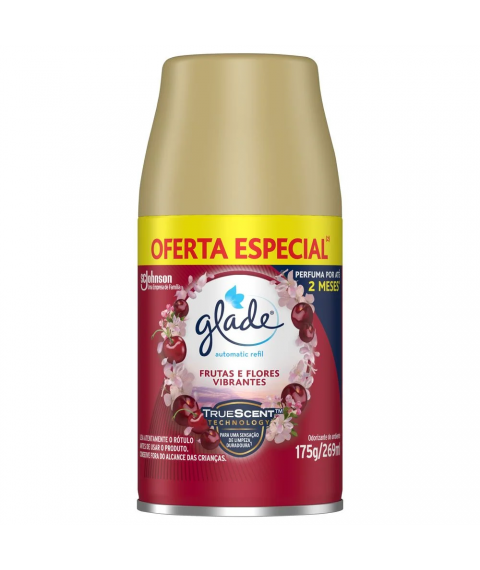 Refil bom ar 269 ml FRUTAS E FLORES temporizador Glade