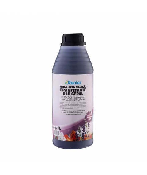 Desinfetante Mirax LAVANDA CAMPESTRE 1 lt ALTA DILUIÇÃO