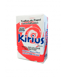 Papel toalha KIRIUS TOP 20x21 c/1000 branco 20gr 