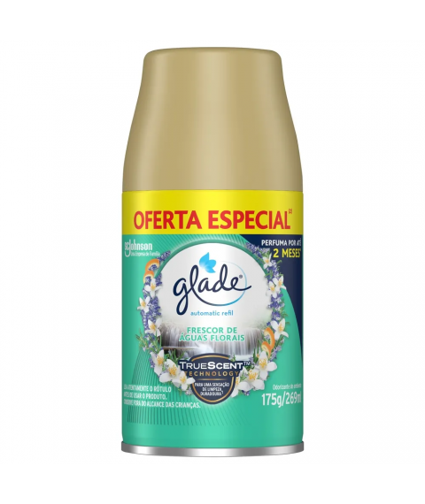 Refil bom ar 269 ml AGUAS FLORAIS temporizador Glade