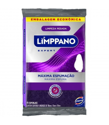 Esponja de louça c/4 antiviral roxa Limppano
