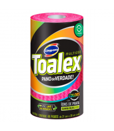 Pano toalha reutilizável ROSA c/44und Toalex 21x20 Limppano 