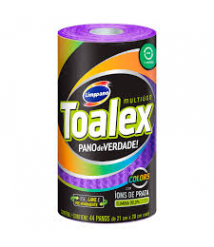 Pano toalha reutilizável ROXO c/44und Toalex 21x20 Limppano 