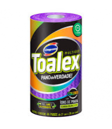 Pano toalha reutilizável ROXO c/44und Toalex 21x20 Limppano 