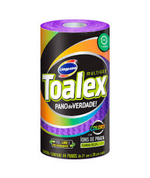 Pano toalha reutilizável ROXO c/44und Toalex 21x20 Limppano 