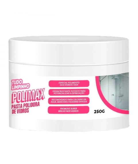 POLIMAX pasta polidora de vidros 250 gr TUDO LIMPINHO