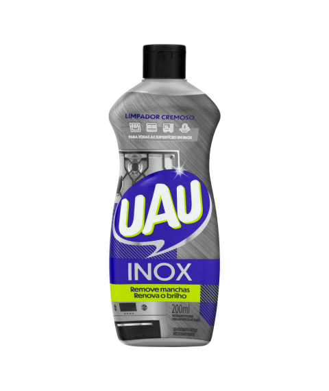 Limpa inox Uau 200 ml uso diário