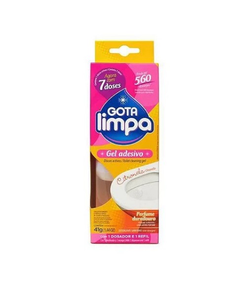 Pedra sanitária CITRONELA c/aplicador 41 gr Gota Limpa
