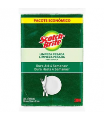 Esponja de louça c/4 Scoth Brite dupla face