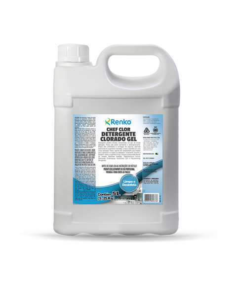 Detergente clorado 5 lt CHEF CLOR gel Renko 