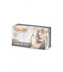 Luva vinil pares com pó cx 50 Talge TAM P