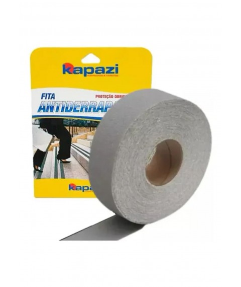 Fita antiderrapante 20mtx50mm CINZA p/escada Kapazi