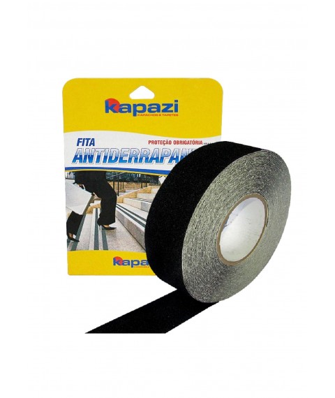 Fita antiderrapante 20mtx50mm PRETO p/escada Kapazi 33403