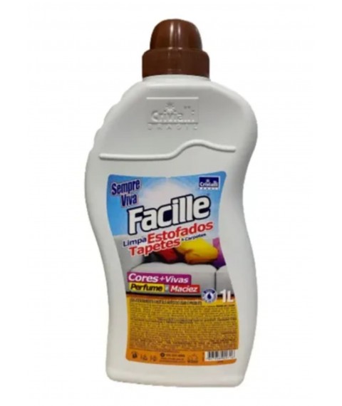 Limpa carpete estofado tapete 1 lt Sempre Viva Facille