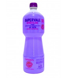 Alcool 1 lt 46,2º LAVANDA p/limpeza SUPER VALE