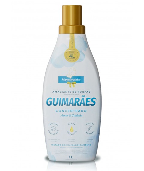 Amaciante concentrado AMOR & CUIDADO 1 lt Guimarães