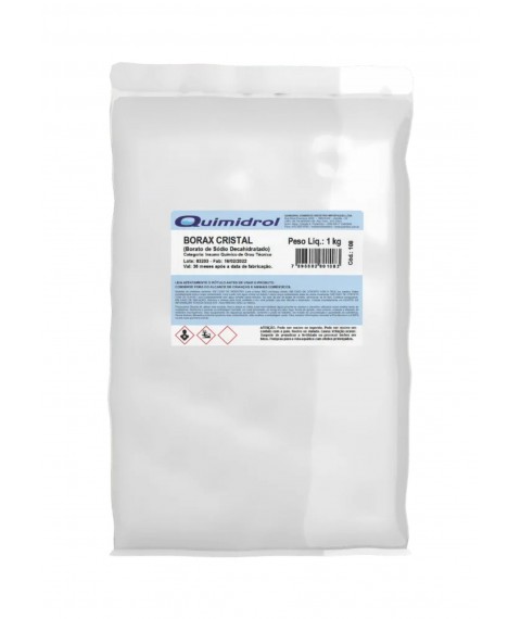 Borax cristal 1 kg Quimidrol