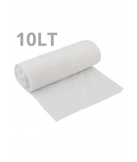 Saco lixo rolo 10 lt BRANCO reciclavel c/50 und