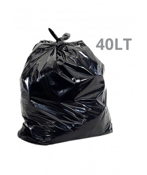 Saco lixo preto 40 lt 62x62 LEVE c/100 und