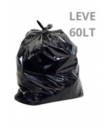 Saco lixo preto 60 lt 65x80 LEVE c/100 und