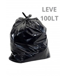 Saco lixo preto 100 lt 75x95 LEVE c/100 und
