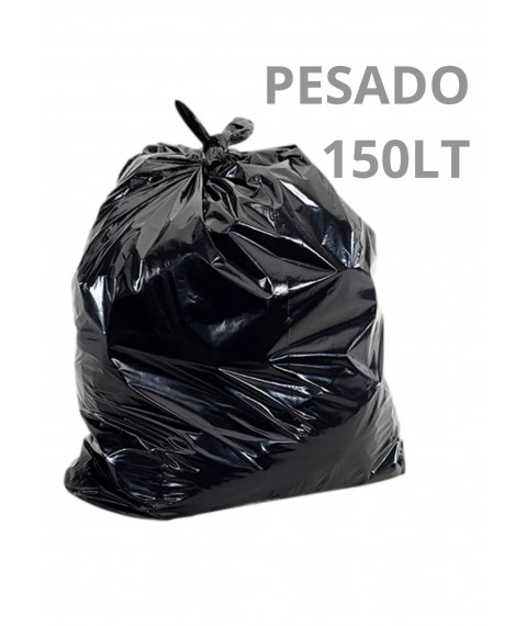 Saco lixo preto 150 lt 90x115 PESADO c/ 100 und