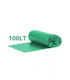 Saco lixo rolo 100 lt c/15 und 75x1,05 verde FELIZ