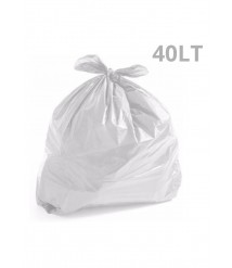 Saco lixo branco 40 lt 62X62 LEVE c/100 und