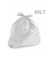 Saco lixo branco 40 lt 62X62 LEVE c/100 und