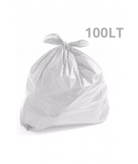 Saco lixo branco LEVE 75x90 100 lt  c/100 und
