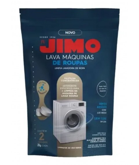 Pastilha LAVAR MAQUINA DE ROUPA c/2 20gr Jimo